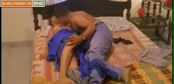  Mallu desi aunty on bed with driver